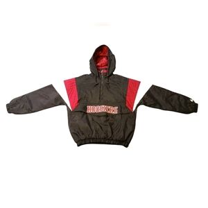 Majestic NCAA Indiana University Hoosiers Colorblock Puffer Jacket (L)